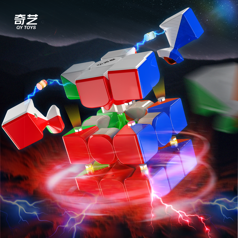 AliExpress Qiyi Warrior M UV 3X3 Magnetic Magic Speed Cube Toys Qiyi Warrior UV Puzzle Professional Game Children's Toy, view 3