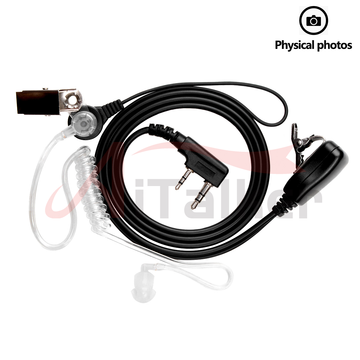 AliExpress Quansheng UV-K5 Walkie Talkie Headset Headphone Earphone For Kenwood Baofeng UV-5R UV82 UV-17 Tytera TC-UV8000 Wouxun KG-UV6D