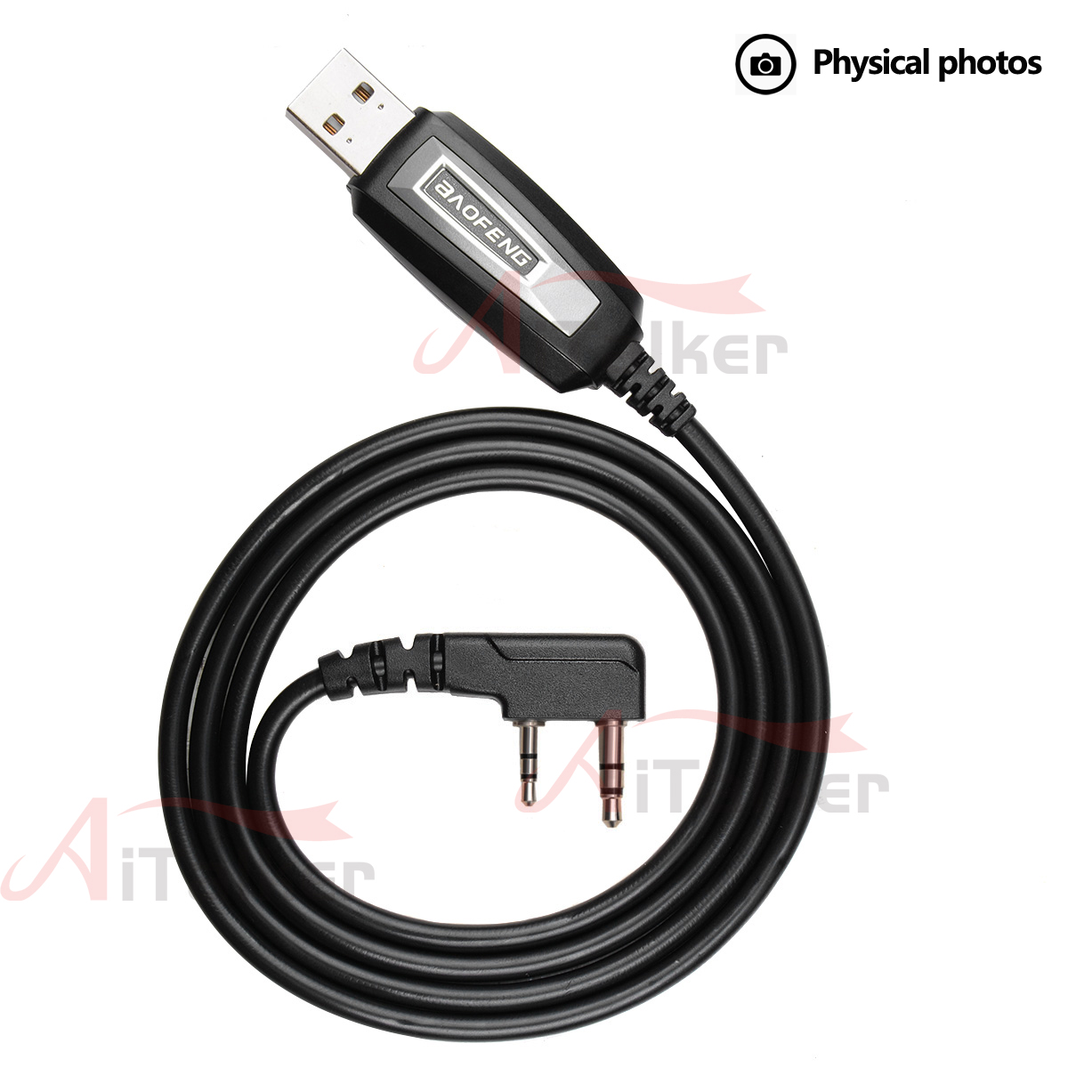 AliExpress Quansheng UVK5 UVK6 UV5RPlus Original Baofeng USB Programming Cable With Driver CD For UV-5R BF-888S UV-82 Walkie Talkie, view 3