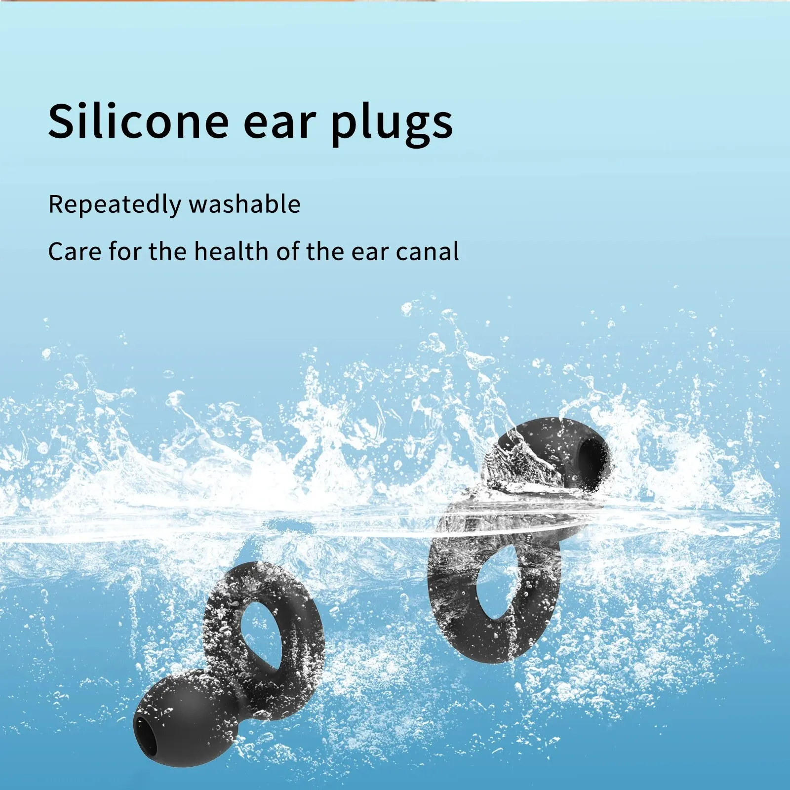 AliExpress Reusable Silicone Earplugs with 8 Ear Tips, view 5