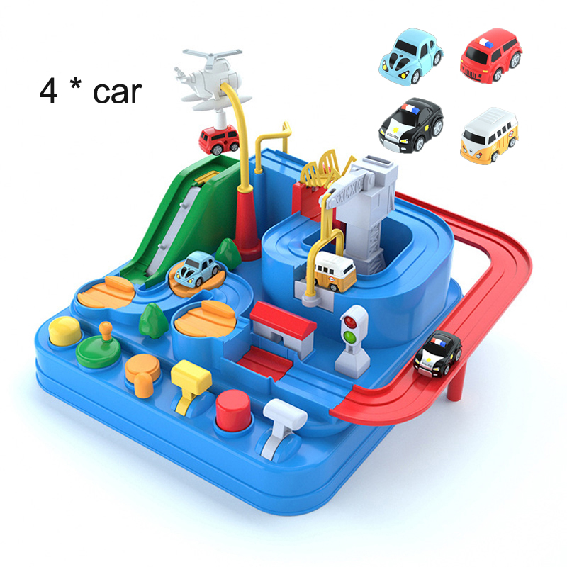 AliExpress Racing Rail Car Model Educational Toys Children Track Adventure Game Brain Mechanical Interactive Train Animals Space Rocket Toy, view 2