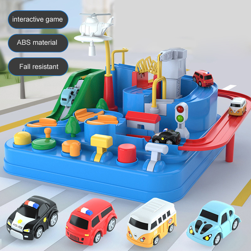 AliExpress Racing Rail Car Model Educational Toys Children Track Adventure Game Brain Mechanical Interactive Train Animals Space Rocket Toy, view 4