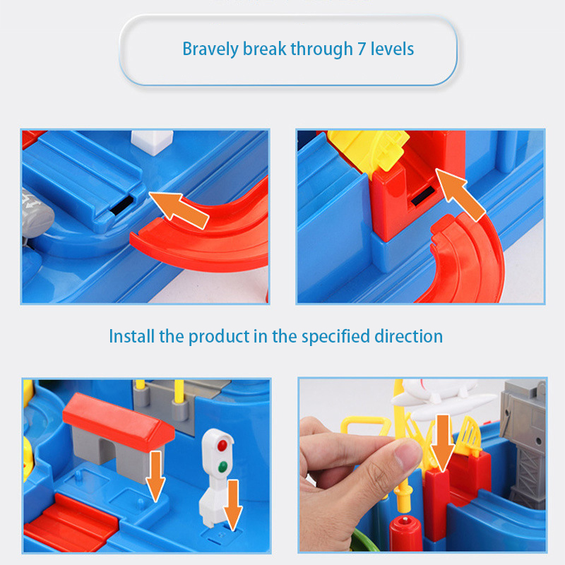AliExpress Racing Rail Car Model Educational Toys Children Track Adventure Game Brain Mechanical Interactive Train Animals Space Rocket Toy, view 5