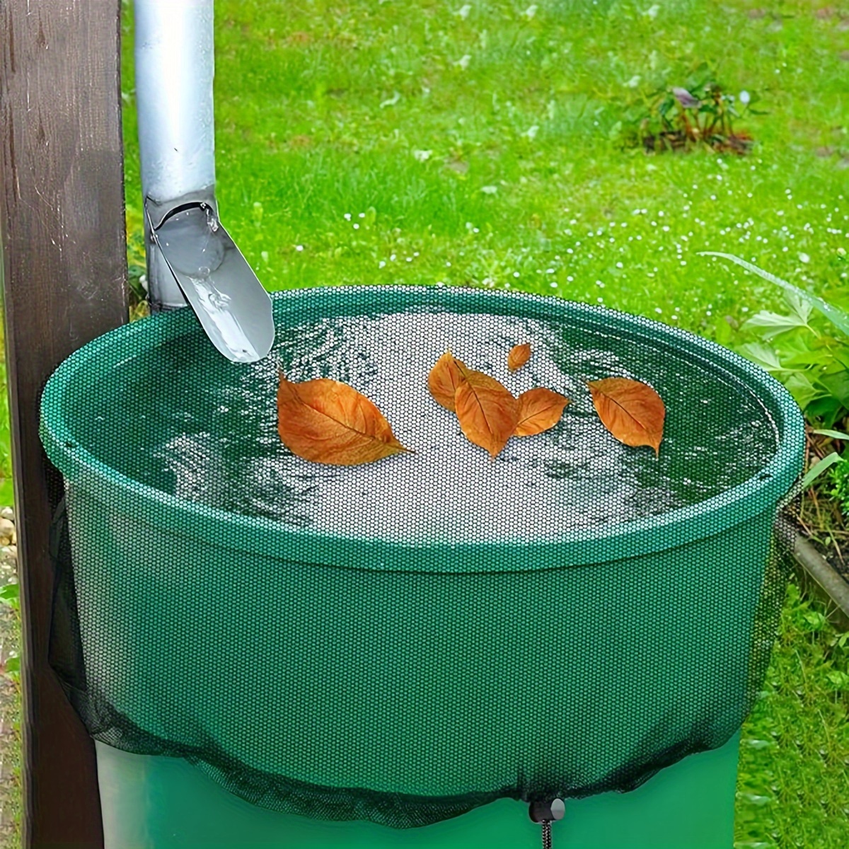 AliExpress Drawstring Rain Barrel Screen Net Cover, view 6