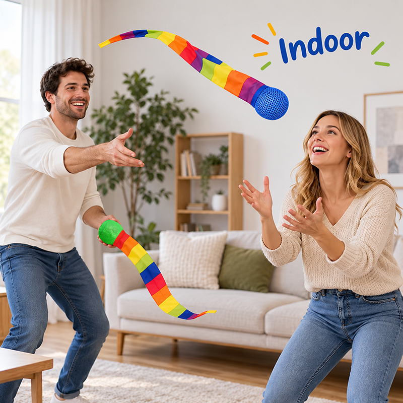 AliExpress Rainbow Comet Ball Soft Tail 65cm Indoor Outdoor Sport Ball Throwing Receiving Ball Park Sports Relax Coordination Training Ball, view 3