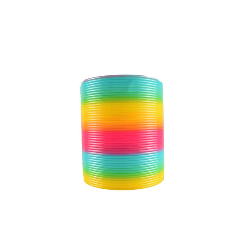 AliExpress Rainbow Magic Spring Coil Fidget Toy Anti-Stress Sensory Toy for Kids Adults Colorful Bouncing Slinky Educational Board Game, view 4
