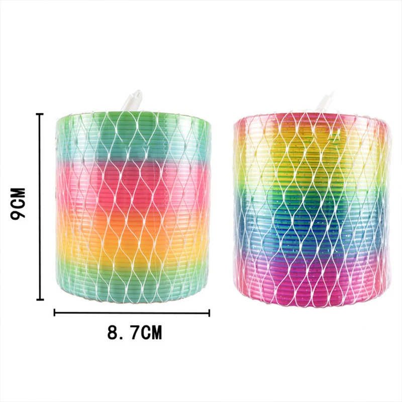 AliExpress Rainbow Magic Spring Coil Fidget Toy Anti-Stress Sensory Toy for Kids Adults Colorful Bouncing Slinky Educational Board Game, view 5