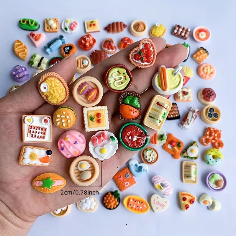 AliExpress Random Miniature Dollhouse Supermarket Food Snacks Mini Cake Wine Drink Food Accessories Kids Gift, view 3