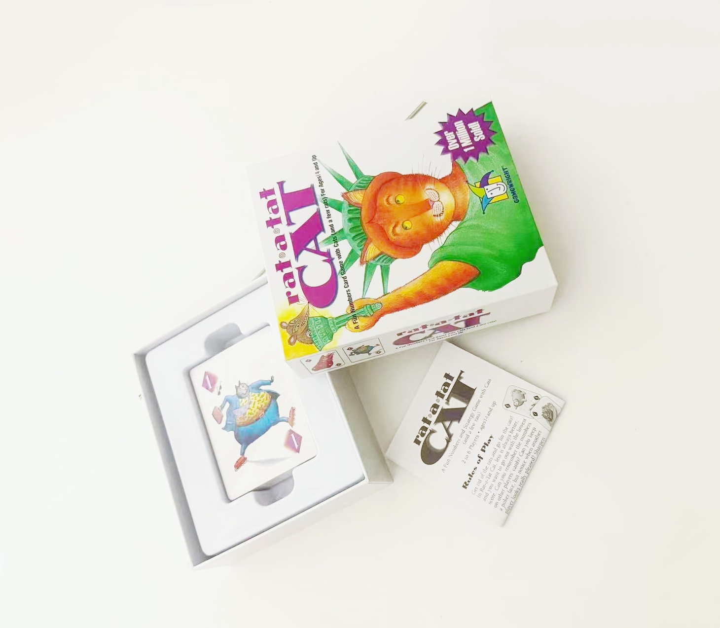 AliExpress Rat a Tat Cat - Fun Numbers card Game with Cats (and a few rats) | Memory & Strategy Quick Play Card Game for Family Game Night, view 4
