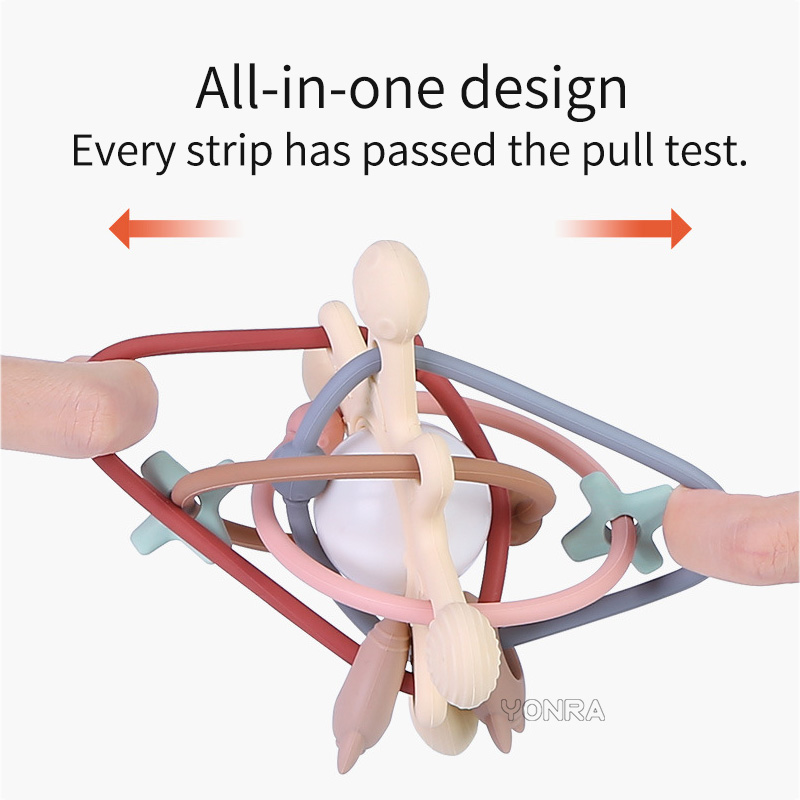 AliExpress Rattle & Sensory Teether Bed Bell Silicone Montessori Ball Newborn Baby Toys Children's Kids Gift Development Games 0 36 Months, view 5