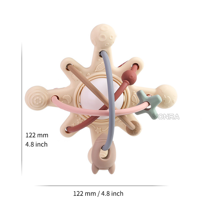 AliExpress Rattle & Sensory Teether Bed Bell Silicone Montessori Ball Newborn Baby Toys Children's Kids Gift Development Games 0 36 Months, view 6
