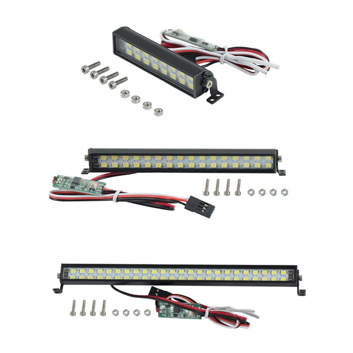 AliExpress RC Car Super Bright LED Light Bar Roof Lamp CH3 Control for 1/10 RC Crawler Car Axial SCX10 Capra TRX4 TRX6 D90 CC01 YK4102