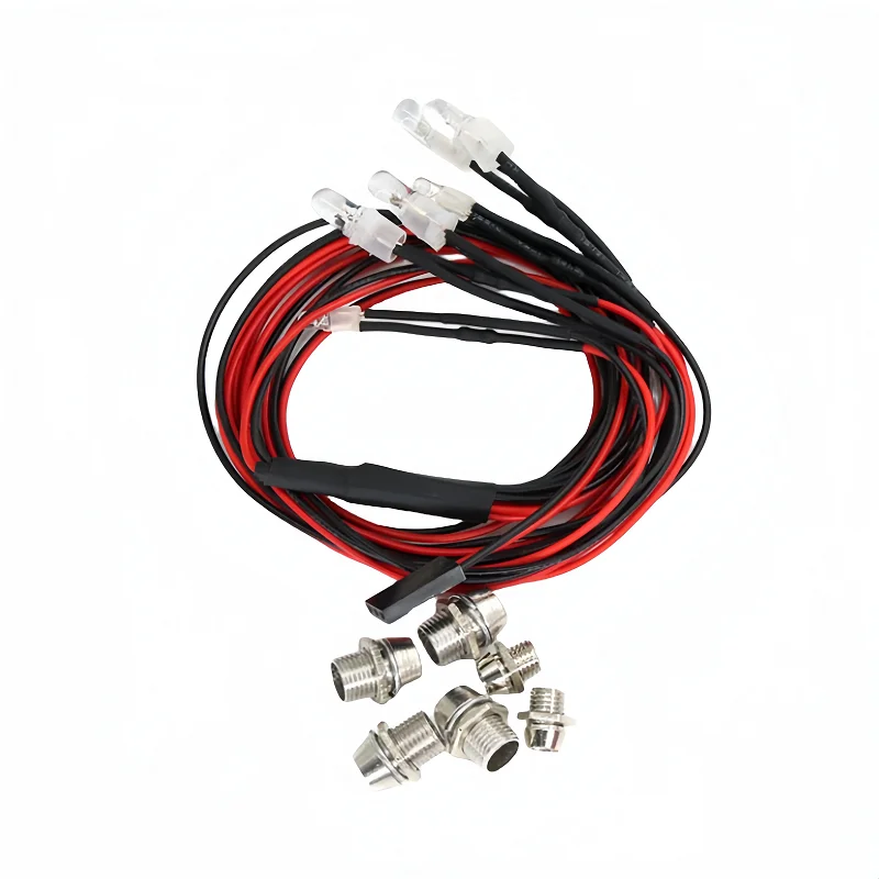 AliExpress RC headlights 2/4/6/8 red white 3/5mm LED lights RC spotlight remote control front and tail lights, view 3