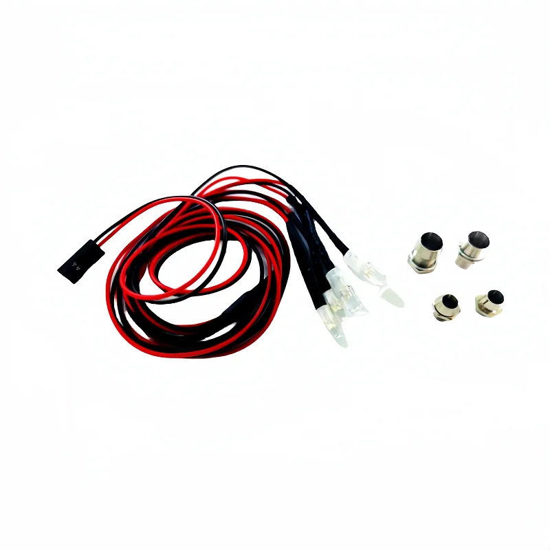 AliExpress RC headlights 2/4/6/8 red white 3/5mm LED lights RC spotlight remote control front and tail lights, view 4