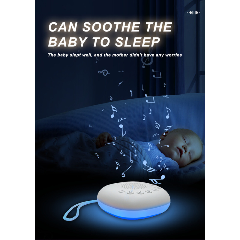 AliExpress Rechargeable White Noise Sound Machine with 20 Soothing Sounds, Sleep Aid Device with Night Light for Baby Kids Adults, Newbo, view 2