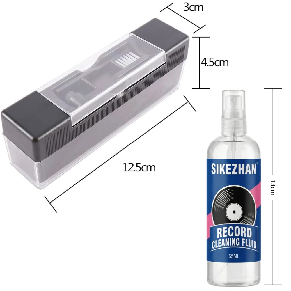 AliExpress Record Cleaner Kit with 65ml Spray, Anti-Static Velvet Brush & Stylus Cleaning Tools for Safe Vinyl Turntable Use, view 6