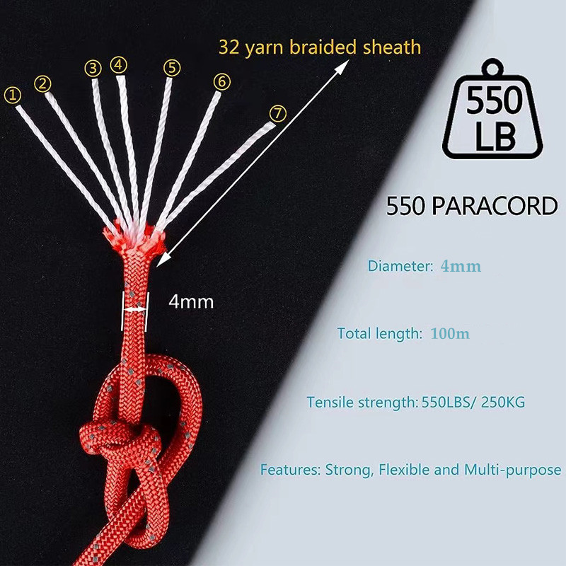 AliExpress Reflective 7-Strand Paracord (4mm), view 2