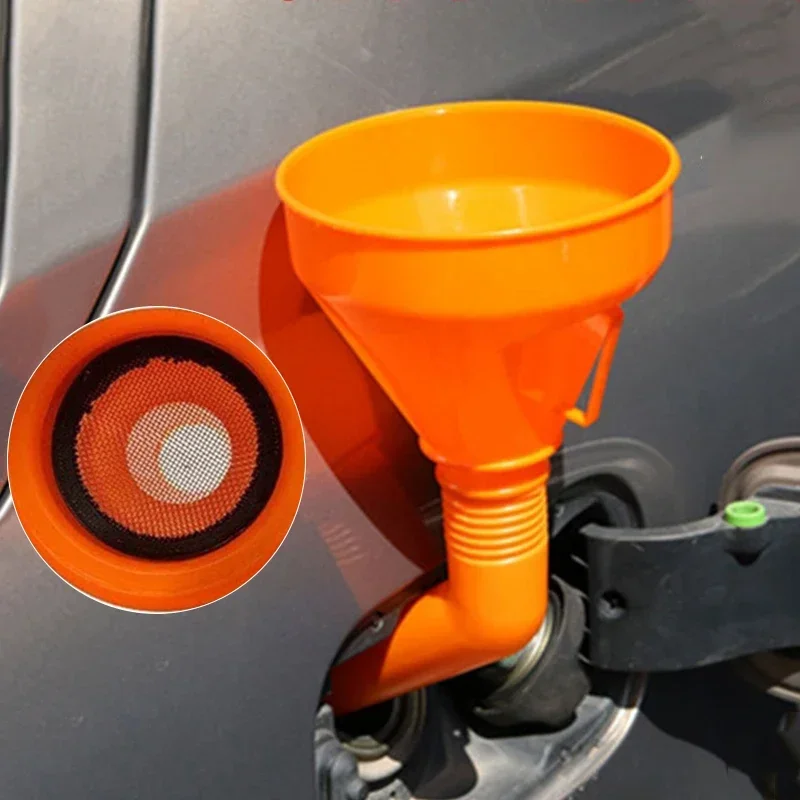 AliExpress Refueling Funnel with Filter Motorcycle Refuel Engine Oil Funnel Moto Car Long Mouth Funnels Car Repair Filling Tools