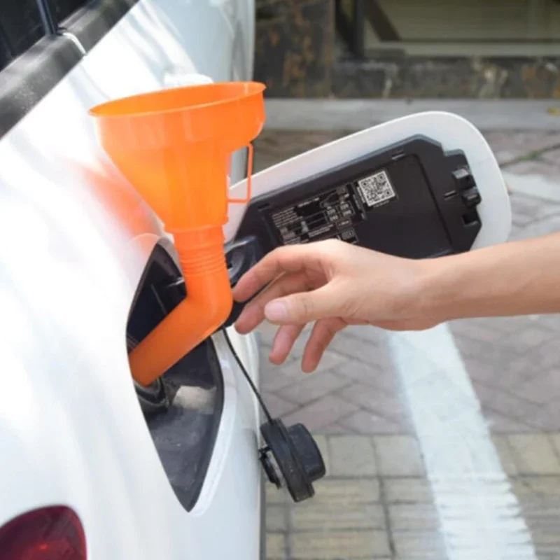 AliExpress Refueling Funnel with Filter Motorcycle Refuel Engine Oil Funnel Moto Car Long Mouth Funnels Car Repair Filling Tools, view 2