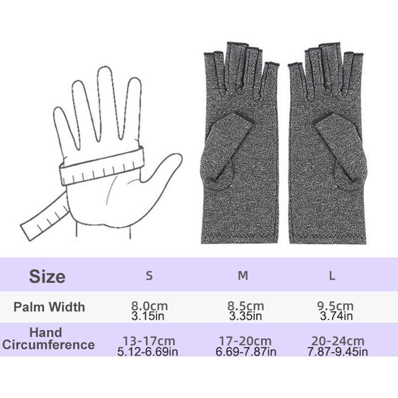 AliExpress Relieve Hand Discomfort with 1pair Fingerless Compression Gloves, view 2