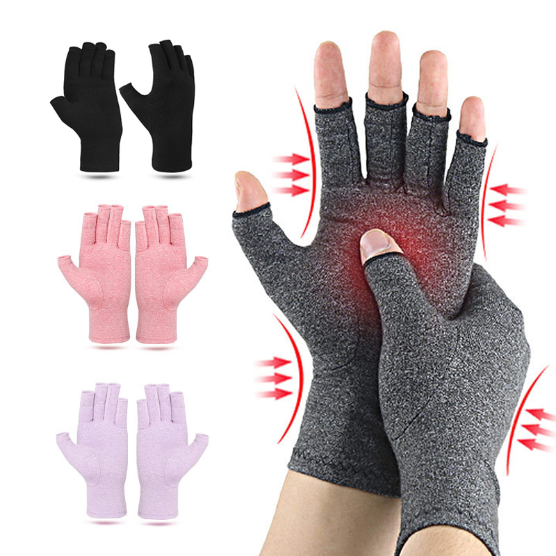 AliExpress Relieve Hand Discomfort with 1pair Fingerless Compression Gloves, view 6