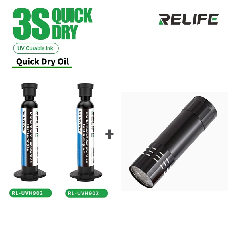 AliExpress RELIFE RL-UVH902 UV Solder Mask Kit with Curing Light
