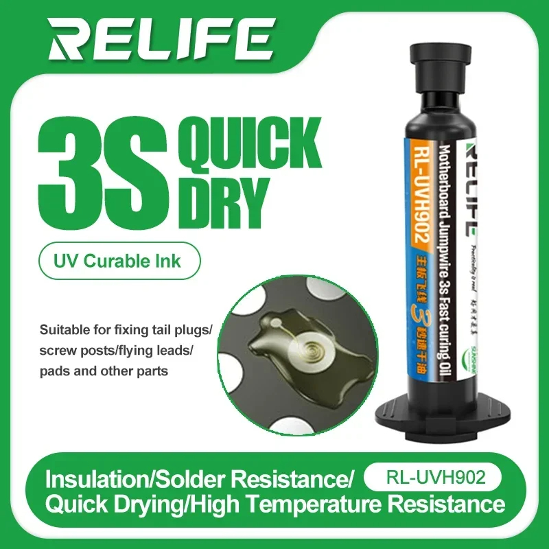 AliExpress RELIFE RL-UVH902 UV Solder Mask Kit with Curing Light, view 6