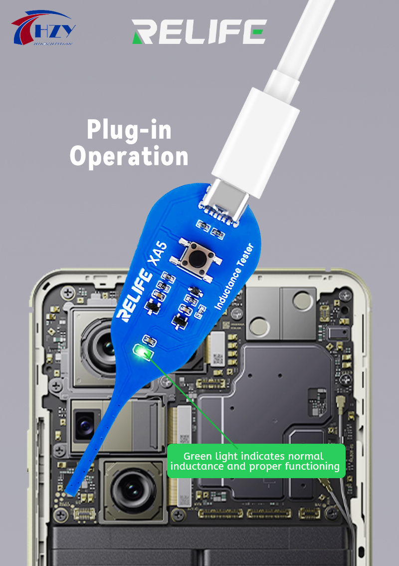AliExpress RELIFE XA5 Inductance Tester Electromagnetic Non-Contact Fault Detection for Phones PCB Motherboard Repair Diagnostics Tool, view 5