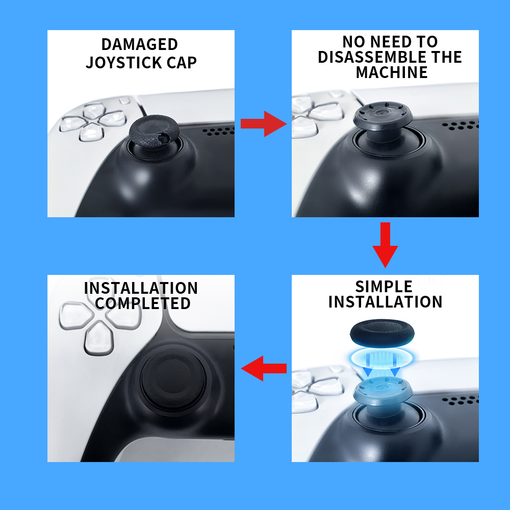AliExpress Replacement and Repair Cap for PS4 and PS5 Gamepad Joystick Without Disassembly and Easy Installation, view 2