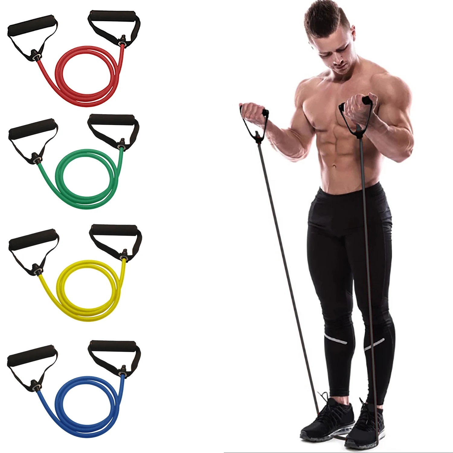 AliExpress Resistance Bands with Handles for Home Workouts