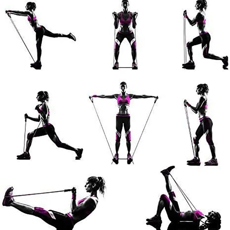AliExpress Resistance Bands with Handles for Home Workouts, view 4