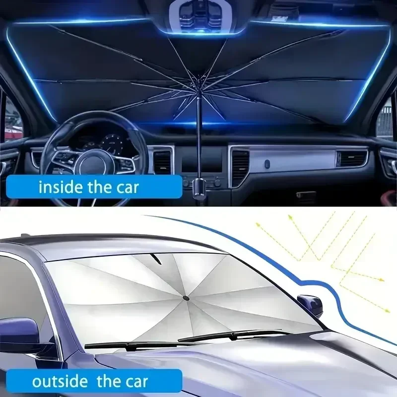 AliExpress Retractable Anti Uv Protection Car Umbrella Foldable Front Window Windshield Sun Shade Sunshade for Car WORLDKPI