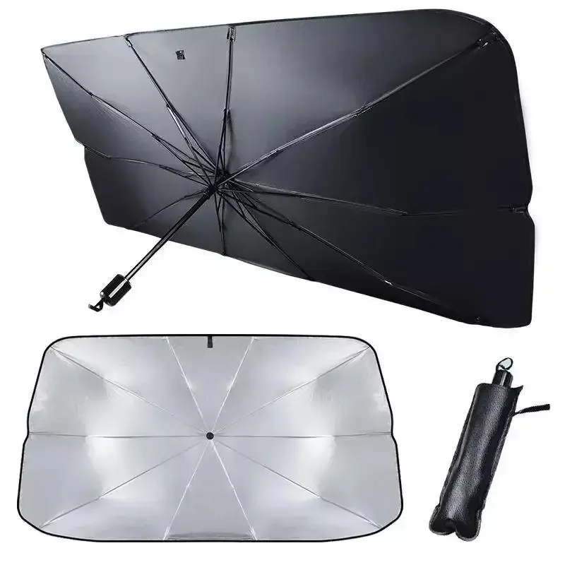 AliExpress Retractable Anti Uv Protection Car Umbrella Foldable Front Window Windshield Sun Shade Sunshade for Car WORLDKPI, view 5
