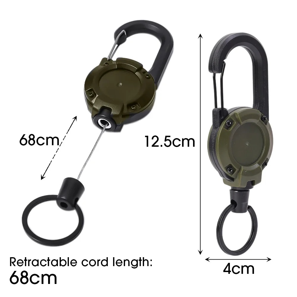 AliExpress Retractable Steel Wire Pull Reel Key Chain, view 5