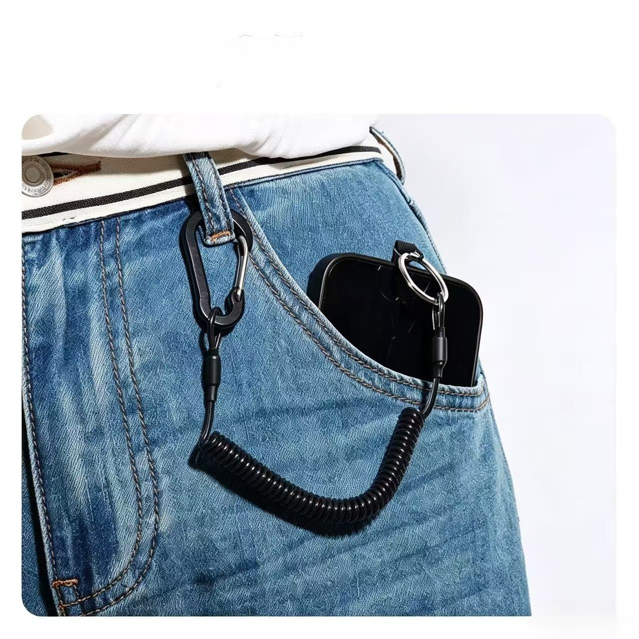 AliExpress Retractable Anti-Theft Phone Lanyard with Quick Release, view 2