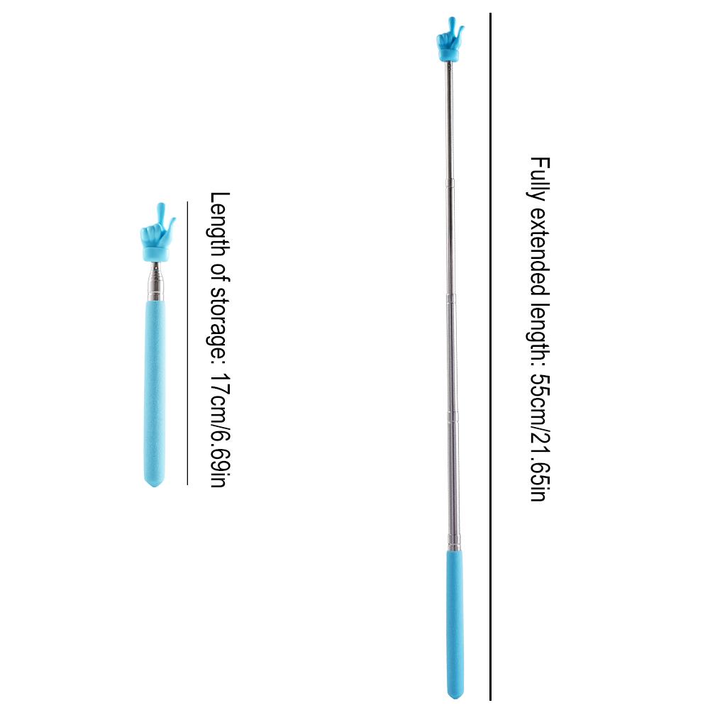 AliExpress Retractable Teacher Pointer Finger Design StainlessSteel Telescopic School Teaching Pointer Stick Teacher Supplies for Classroom, view 6