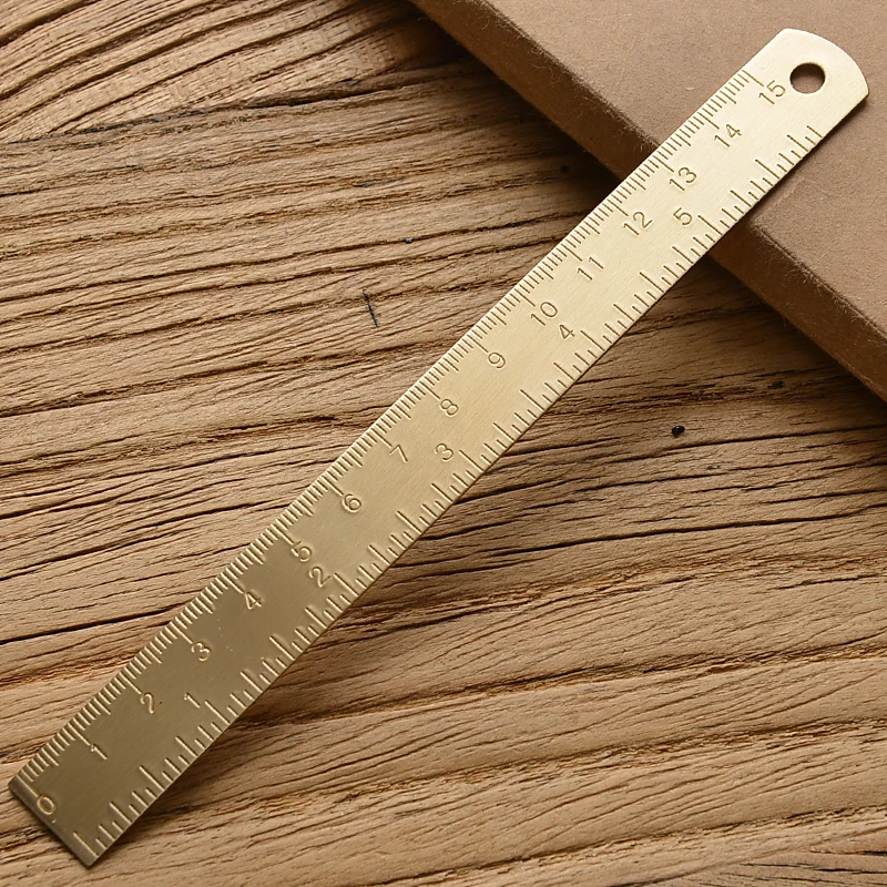AliExpress Retro Brass Ruler and Triangle Measuring Set, view 3