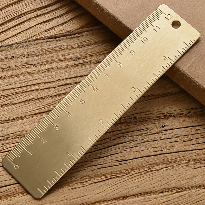 AliExpress Retro Brass Ruler and Triangle Measuring Set, view 4