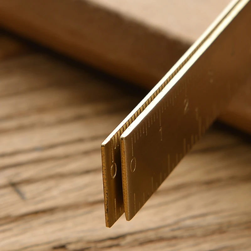 AliExpress Retro Brass Ruler and Triangle Measuring Set, view 5