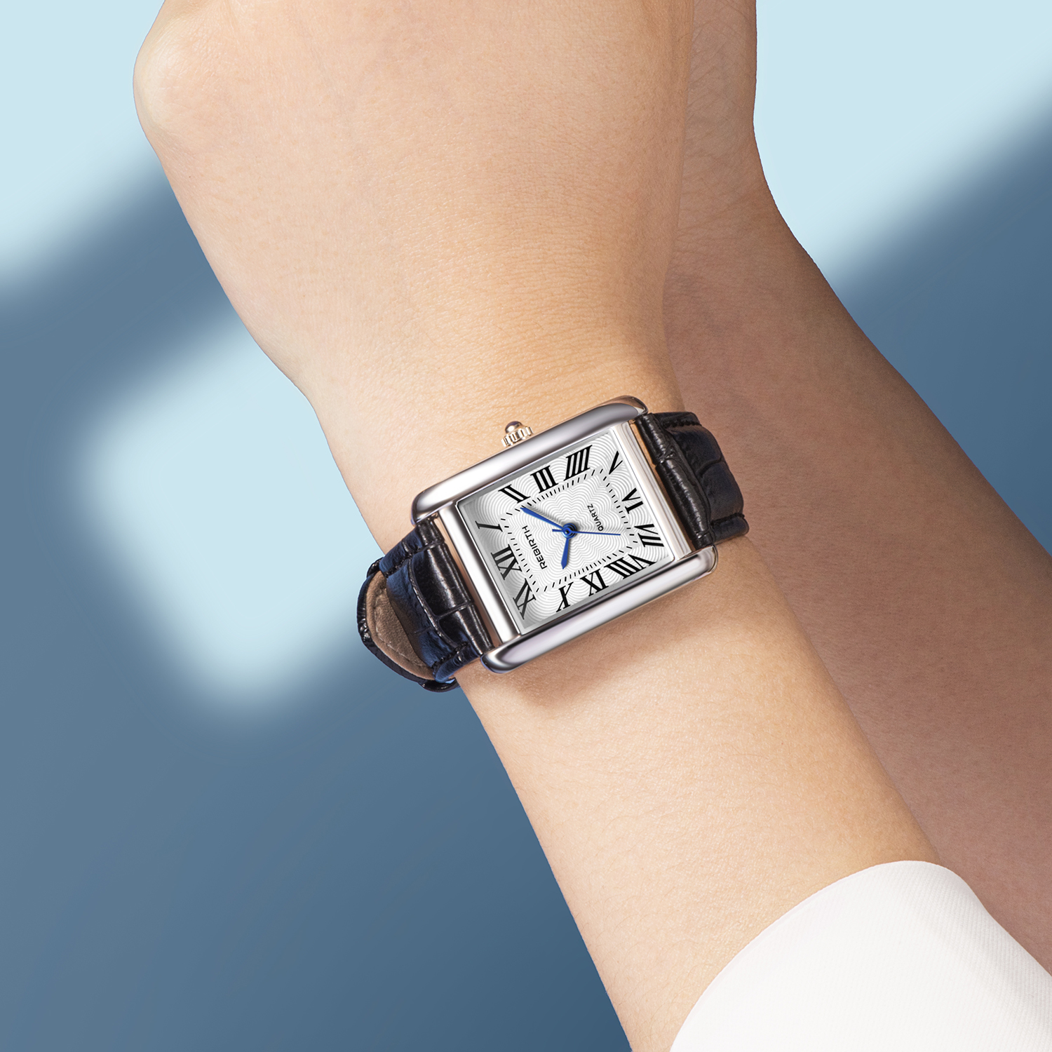 AliExpress Retro Small Square Roman Numeral Quartz Watch, view 2