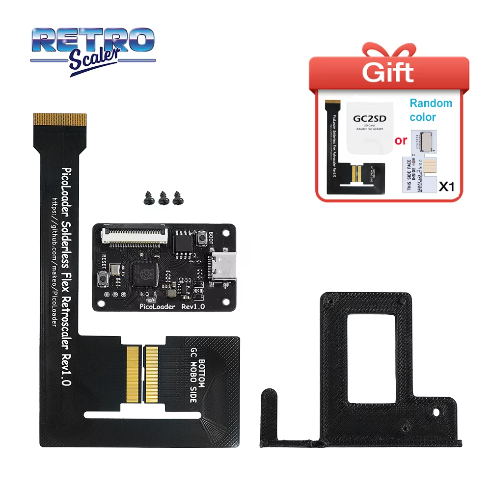 AliExpress RetroScaler Black PicoLoader Flex Cable No Welding Required Compatible SD2SP2 GC2SD SDGecko for NGC GameCube Game Console