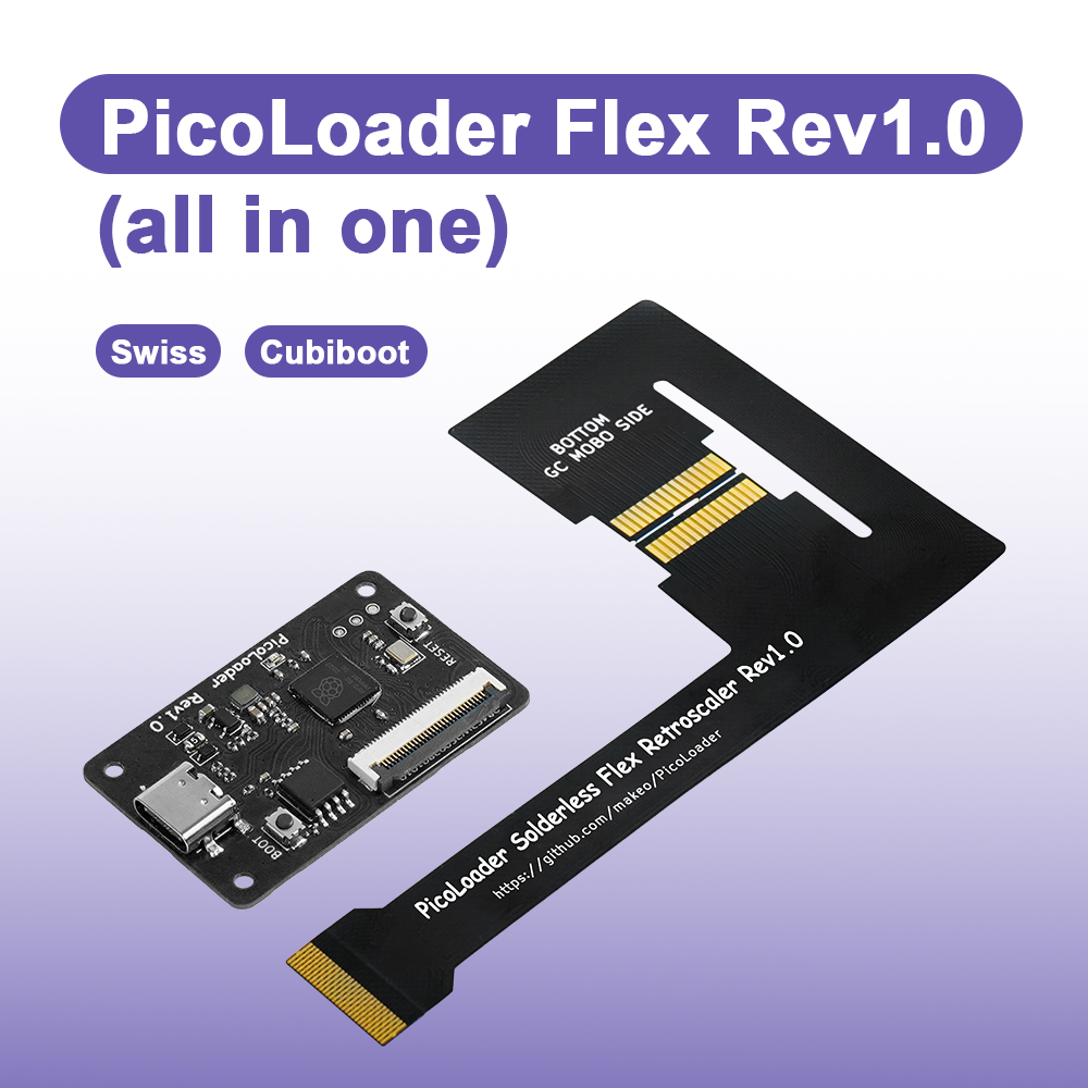 AliExpress RetroScaler Black PicoLoader Flex Cable No Welding Required Compatible SD2SP2 GC2SD SDGecko for NGC GameCube Game Console, view 2