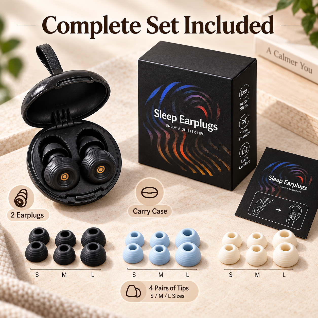 AliExpress Reusable Silicone Ear Plugs, Soft Noise Reduction Earplugs for Sleeping Work Study Travel Noise Protection, view 3