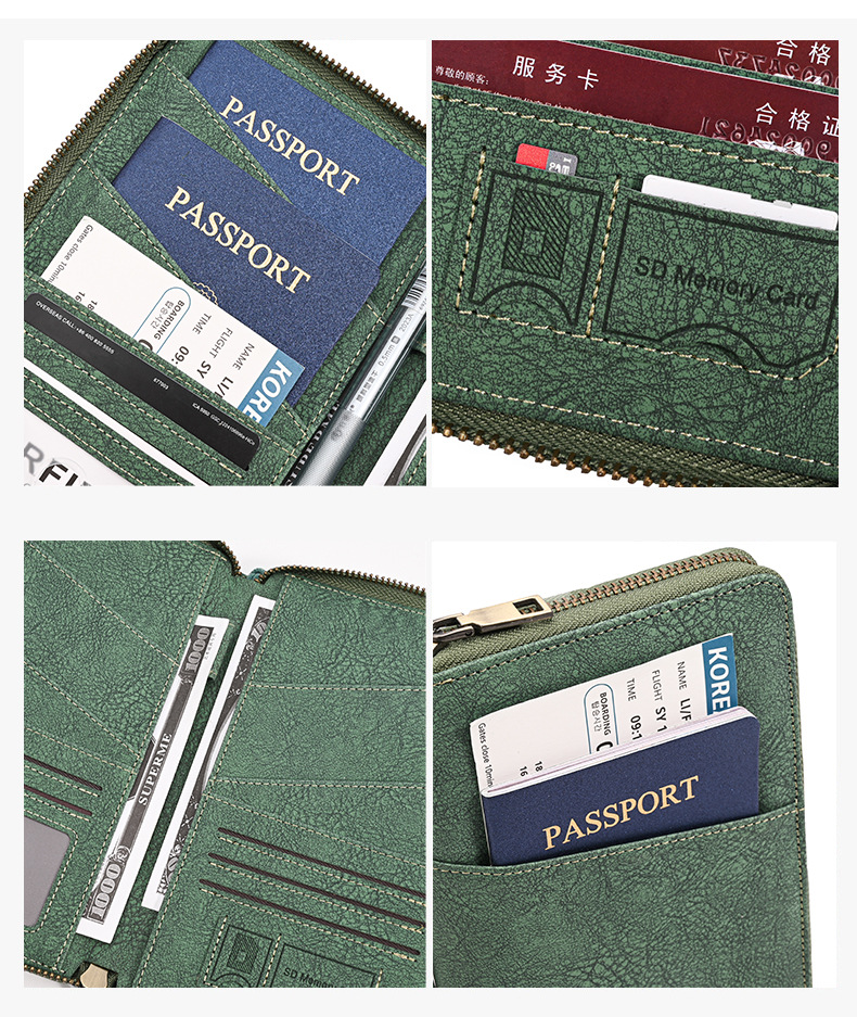 AliExpress RFID-Blocking Travel Passport Holder Organizer, view 3