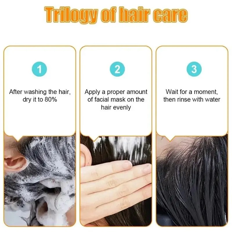 AliExpress Rice Magic Keratin Hair Mask 5 Seconds Repair Damaged Frizzy Hair Soft Smooth Shine Moisturizing Nourishing Hair Root Care, view 6