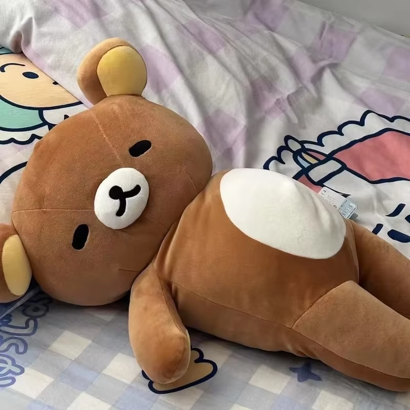 AliExpress Rilakkuma Extra Soft Oversized Plush Toy Long Body Pillow Sofa Cushion Sleep Companion For Lazy Leisure Cute Stuffed Doll Gift, view 4