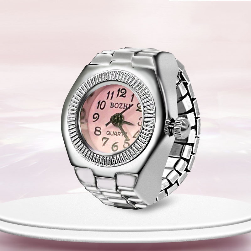 AliExpress Alloy Circular Dial Finger Ring Watch, view 2