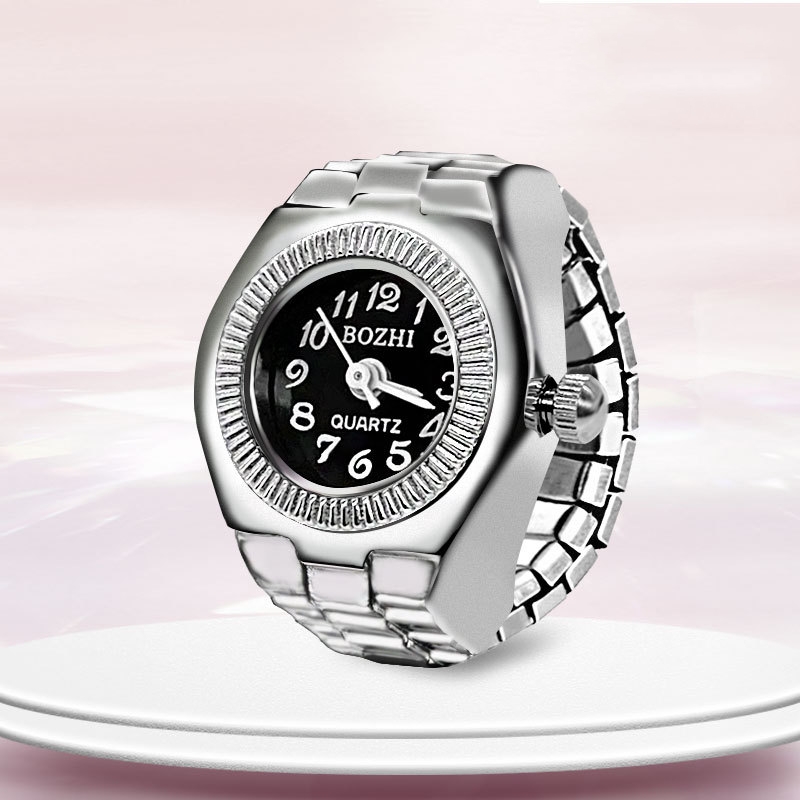 AliExpress Alloy Circular Dial Finger Ring Watch, view 3