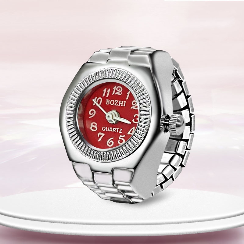 AliExpress Alloy Circular Dial Finger Ring Watch, view 4