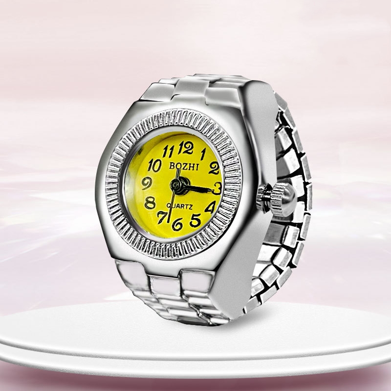 AliExpress Alloy Circular Dial Finger Ring Watch, view 5